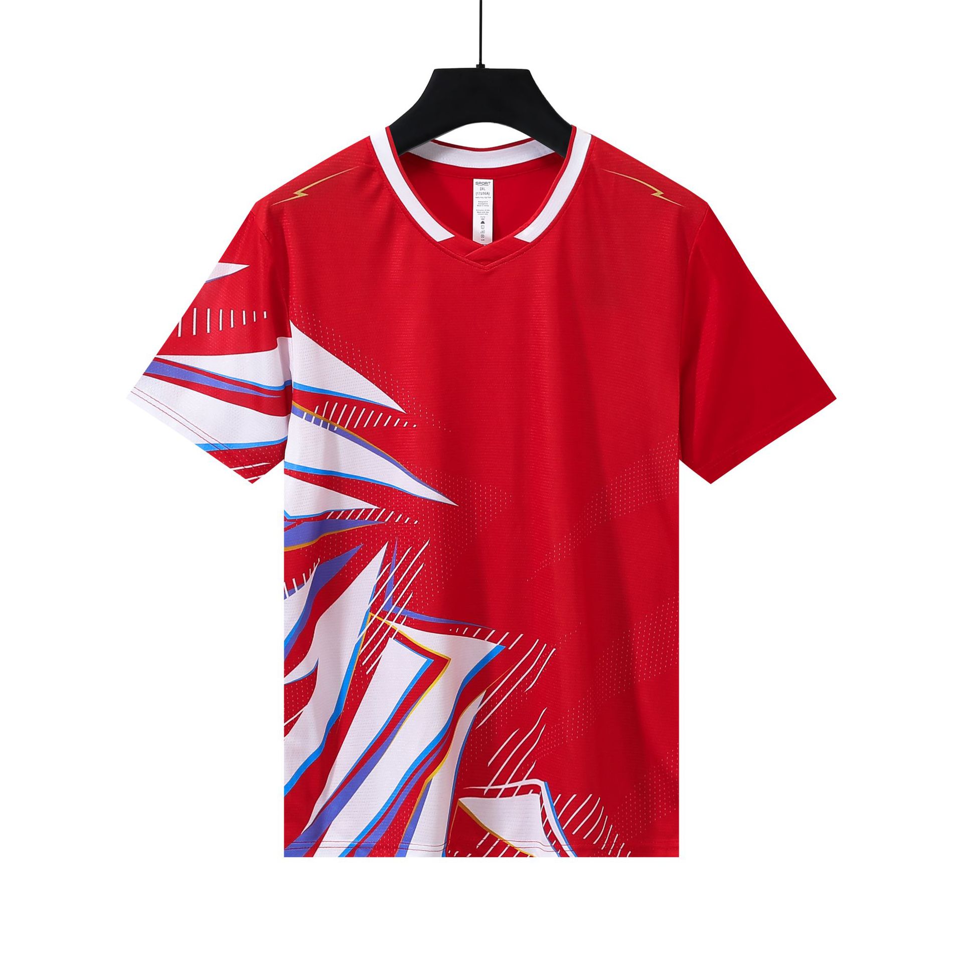 Nuevo equipo nacional de bádminton trajes deportivos hombres y mujeres uniformes olímpicos de París impresión de entrenamiento de secado rápido