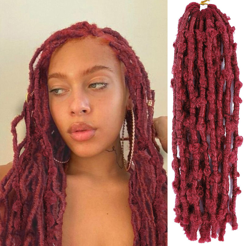 African crochet Hair dirty braid wig dirty braid Butterfly Song 12 braiding Hair Butterfly Locs Hair