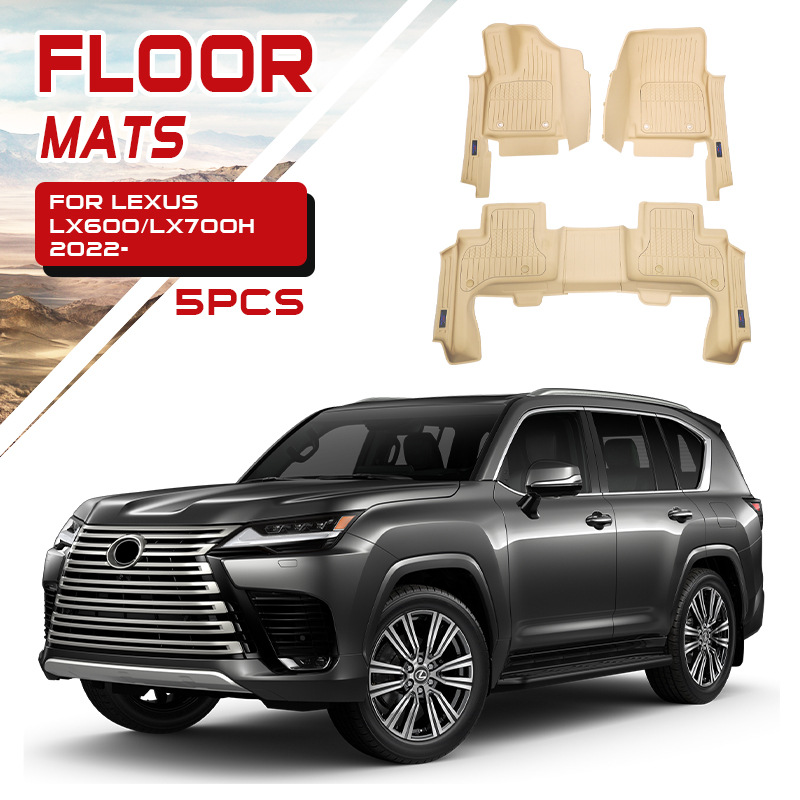 Adecuado para Lexus LX600 700 coche beige cojín especial para coche Lexus inyección impermeable cojín