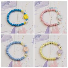 景德镇新款彩色手绘鱼陶瓷手链男女学生礼物陶瓷饰品手串饰品批发