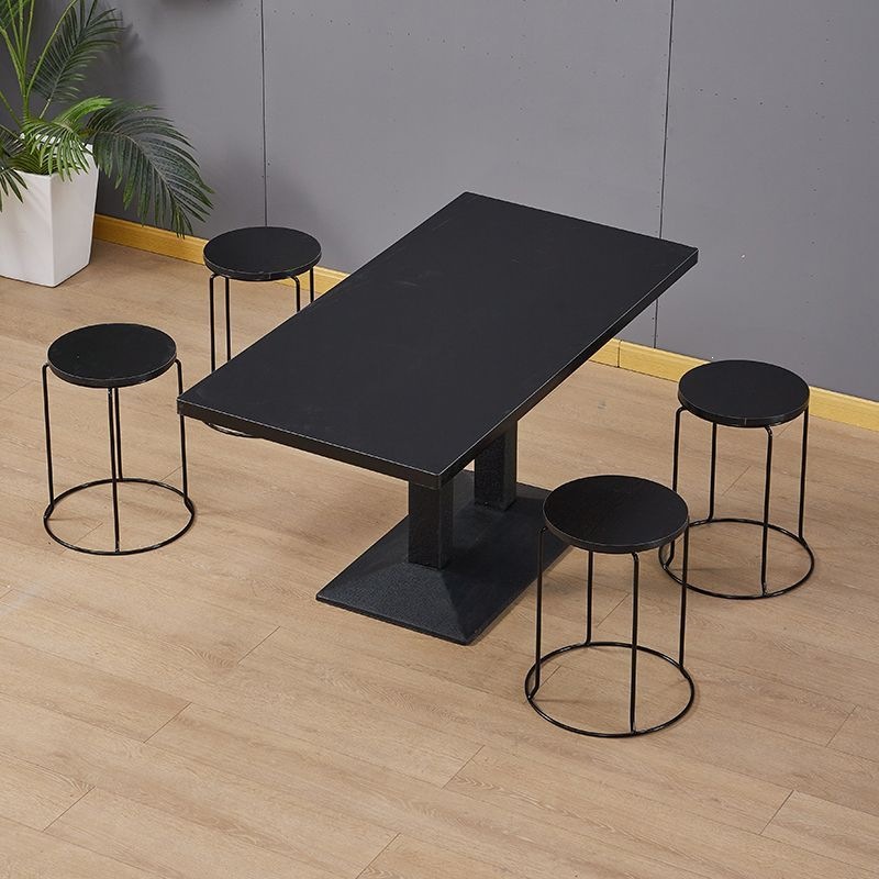 Mesa de comedor de restaurantes, snack shop, mesa y silla de comedor, mesa de comedor, mesa de té de leche, mesa redonda de roca