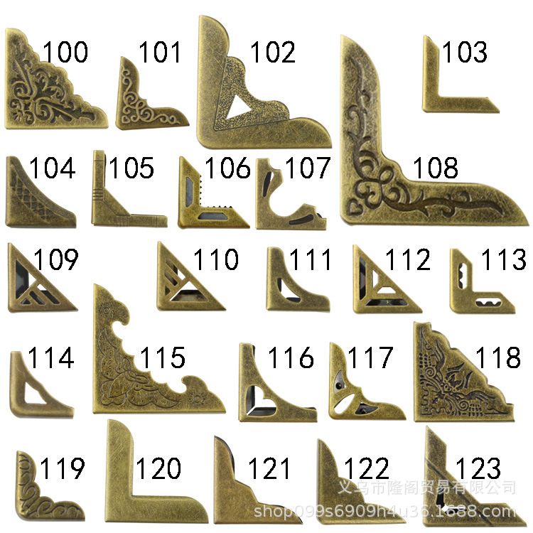 Cross-Border 1 -- 3.6mm hand Account Book metal corner protector notebook corner accessories cowhide book corner protector