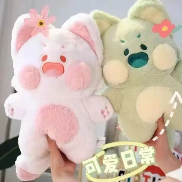 新款嘟嘟猫咪玩偶毛绒玩具网红天使小猫公仔安抚娃娃女孩网红玩具