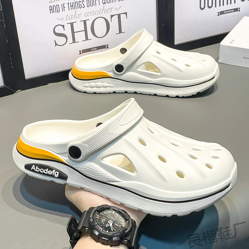 Jinjiang Da Chang Men's Clogs Summer New Outdoor Driving Thick-Soled Non-Slip Trendy Fashion Men's Shoes