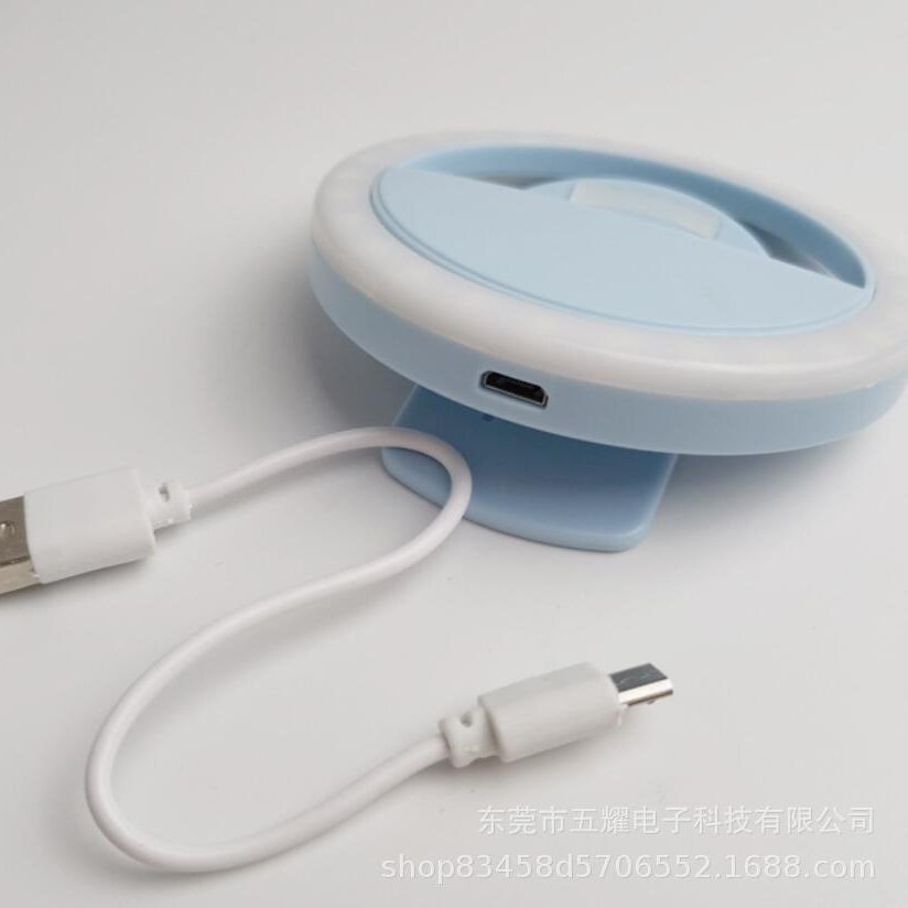 Lámpara de relleno de luz de teléfono móvil recarga lámpara de clip ajustable de mano selfie relleno de luz RK12 portátil belleza anillo de luz