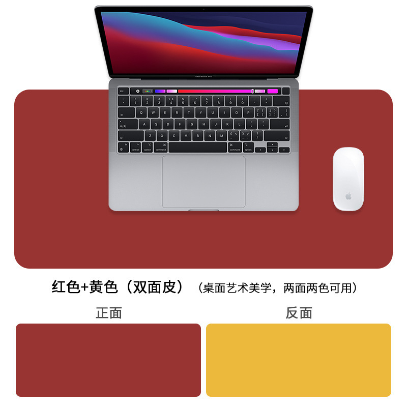 卸売り革マウスパッド超大型ロゴパターンパソコンオフィスデスクパッド防水純色マウスパッド|undefined