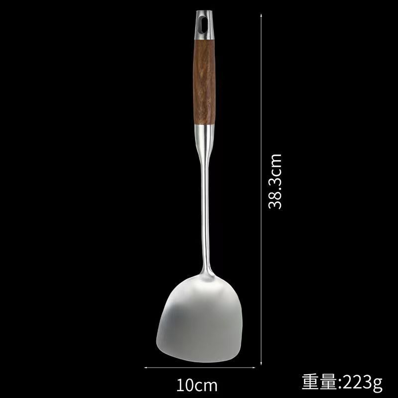 ステンレス家庭用鍋シャベル炒めスプーン専用料理人炒めスプーン貴州長柄炒め料理スプーンシャベルが厚くなった|undefined