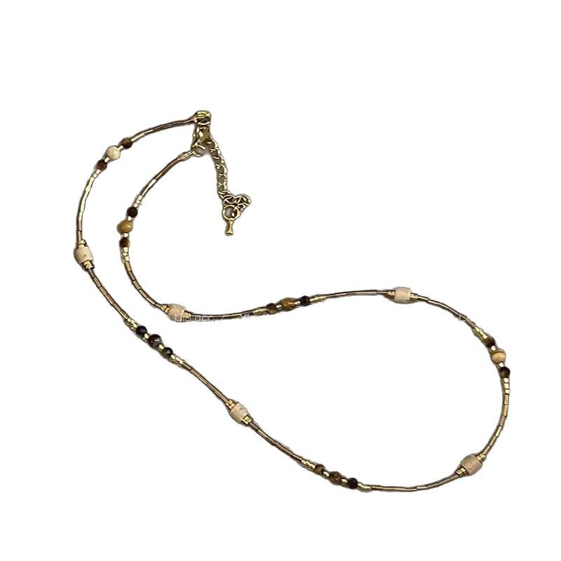 2025 nuevo lujo ligero y frío viento accesorios retro moda cadena de clavícula para mujeres superpuestas accesorios temperamento al por mayor image 6