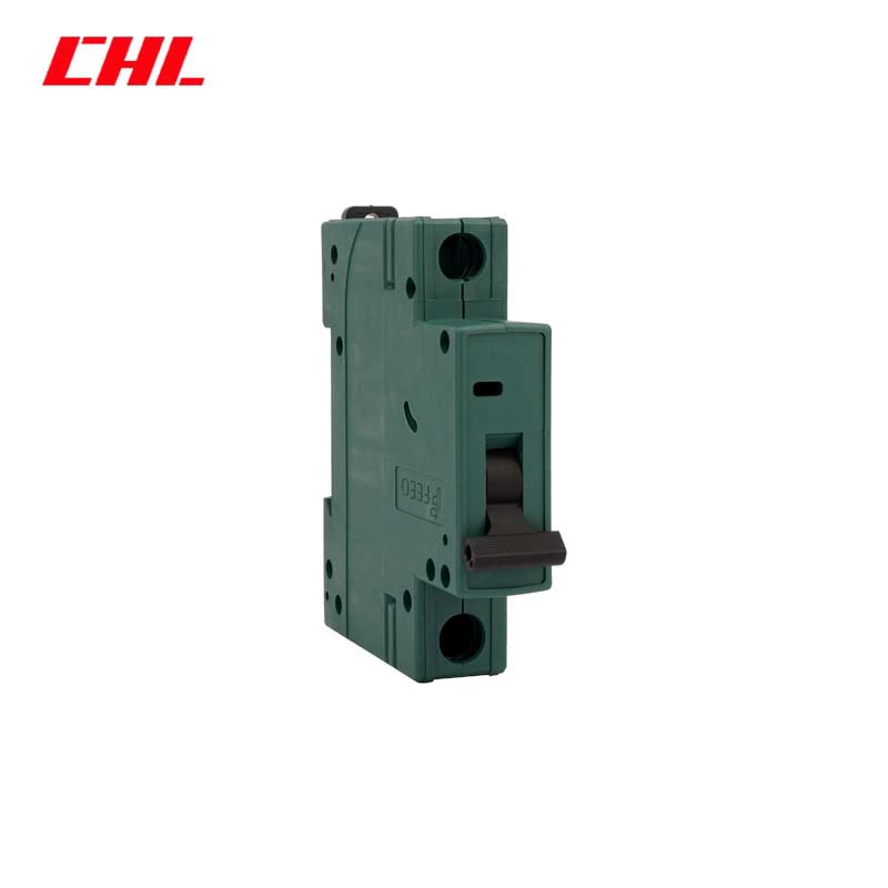 Автоматический выключатель европейского типа L7 в специальном зеленом корпусе, с высоким содержанием меди и высокой силой разрыва, для европейского и американского внешнеторгового рынка.