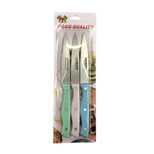 Stainless steel knife, fruit knife, pocket knife, kitchen dormitory, student household fruit knife, portable knife set, three-piece set