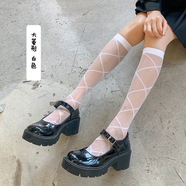 Summer thin white tights