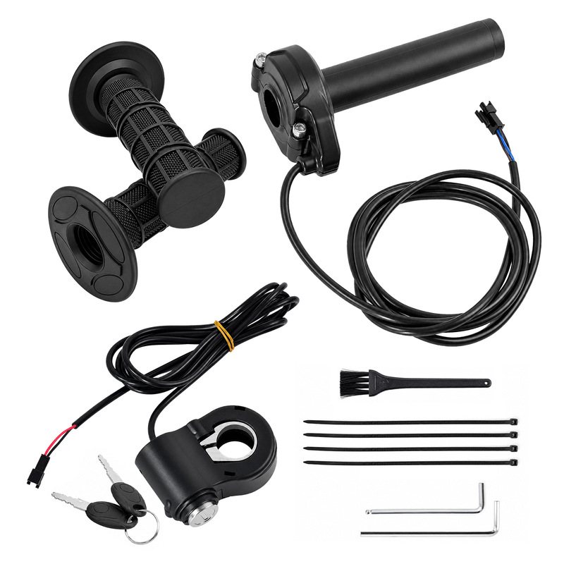 Universal Electric Vehicle Bicycle Throttle Handle Q20 Full Rotation Throttle with Roller Bearing Throttle Grip Part Universal Electric Vehicle Bicycle Throttle Handle Q20 Full Rotation Throttle with Roller Bearing Throttle Grip Part