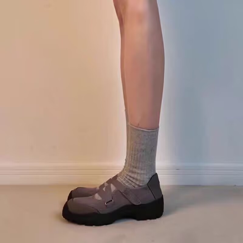 现货舒适运动风玛丽珍鞋女2025新款春秋平底芭蕾舞单鞋百搭休闲鞋|undefined
