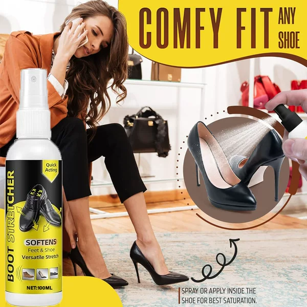 Shoe Leather Softener and Sole Stretching Spray Relieve the Tightness of Shoes and the Hardness of the Leather