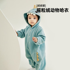 威爾貝魯嬰兒衣服寶寶冬裝連體衣兒童秋冬款哈衣爬服新生兒包屁衣