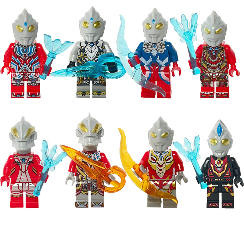 Miniature Building Block Figures, Light Warrior Figures with Weapons, Heroes Specifically for Foreign Trade