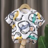 Children's cotton T-shirt, long-sleeve, shirt, top, summer clothing, 0-7 years