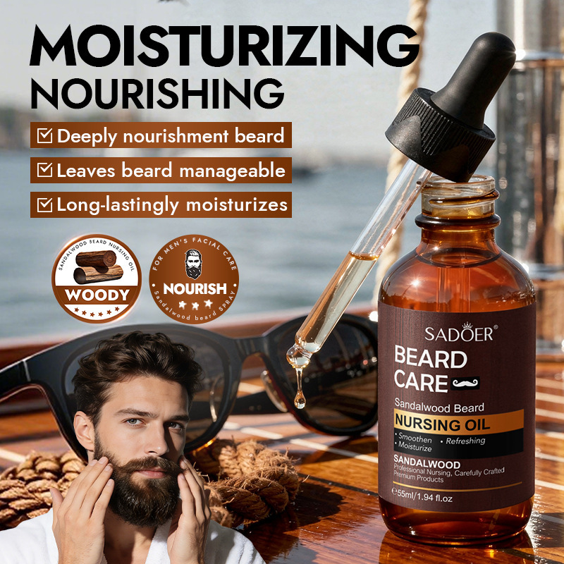 Sadoer Sandalwood Beard Care Oil Moisturizing and Nourishing Beard Care Essence Cross-Border Foreign Trade Wholesale Sadoer Sandalwood Beard Care Oil Moisturizing and Nourishing Beard Care Essence Cross-Border Foreign Trade Wholesale