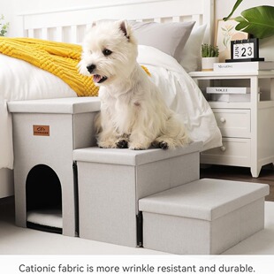 Amazon Hot Selling Foldable Storage Pet Dog Stairs Up Bed Sofa Puppy Climbing Ladder