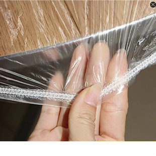 Table Cover Disposable Tablecloth Plastic Tablecloth Dining Table Elasticated Drawstring Wedding Catering Cloth Disposable Waterproof