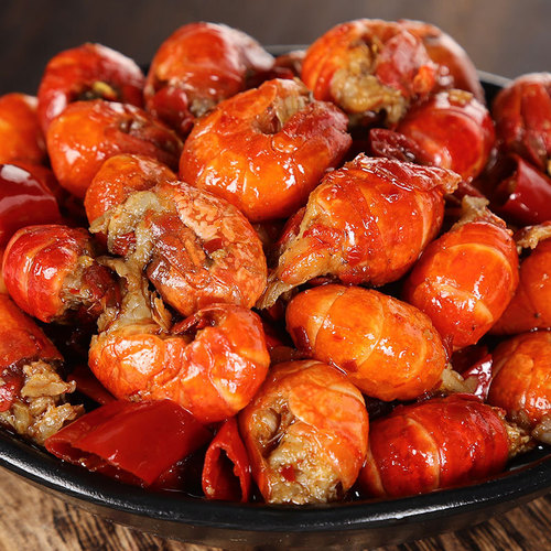 Spicy and numbing shrimp tail wholesale Sichuan specialty Zigong cold eating shrimp meat leisure snack snack source