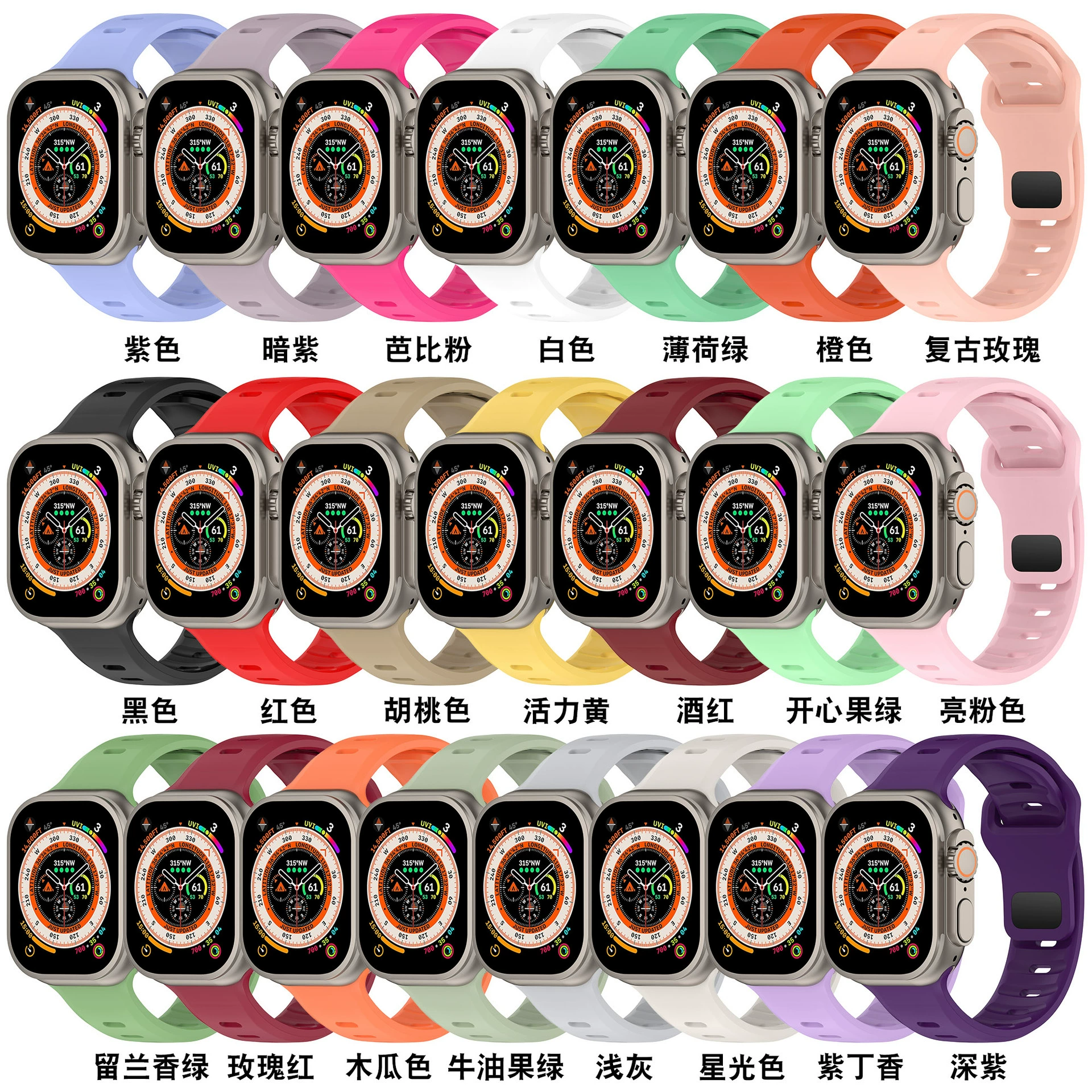 Подходит для Apple Watch456789 поколения официального iwatch38/40/41мм силиконовый ремешок ремешок для Apple Watch