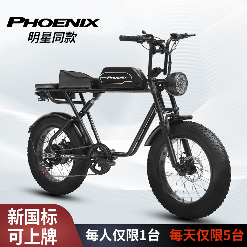 Super73 Same Model Y1 Permanent Magnet Brushless Mountain Bike Front and Rear Dual Disc Brake Electric Bicycle Lithium Battery Retro Super73 Same Model Y1 Permanent Magnet Brushless Mountain Bike Front and Rear Dual Disc Brake Electric Bicycle Lithium Battery Retro