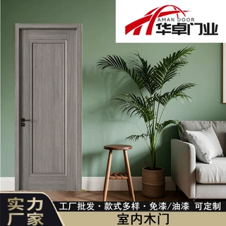 工厂直销批发定制复合强化生态门免漆HDF泰国东南亚模压门PVC门