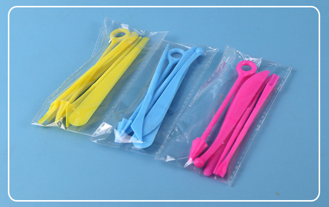 Rubber mud space sand colored clay children DIY handicraft five forks tools mold super light clay modeling clay accessories