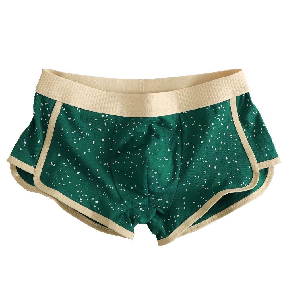 Nuevas calzoncillos de hombre, algodón transpirable, ángulo plano cómodo, tendencia de estrellas, pantalones cortos deportivos personales para jóvenes