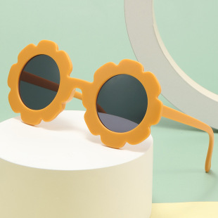 Boys and Girls new fashion glasses trendy children's sunglasses Girls cute flower sunglasses travel seaside sunglasses