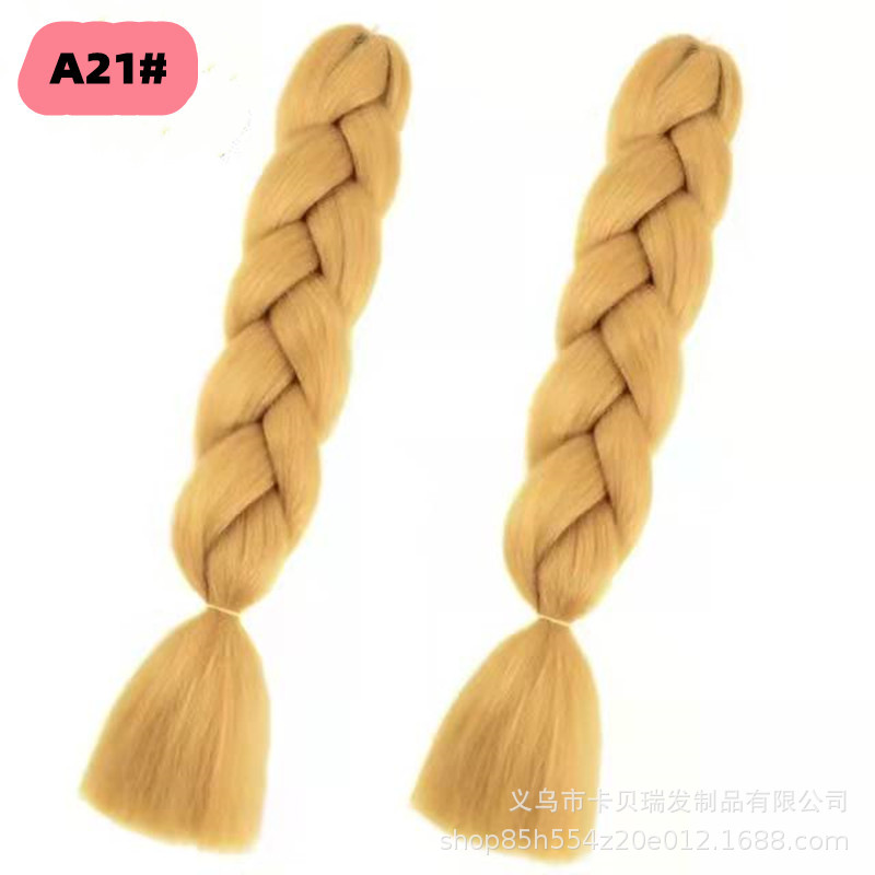 Xuchang pelucas al por mayor seda de alta temperatura teñido africano gran trenza jumbobraid fibra química colorida trenza sucia venta caliente
