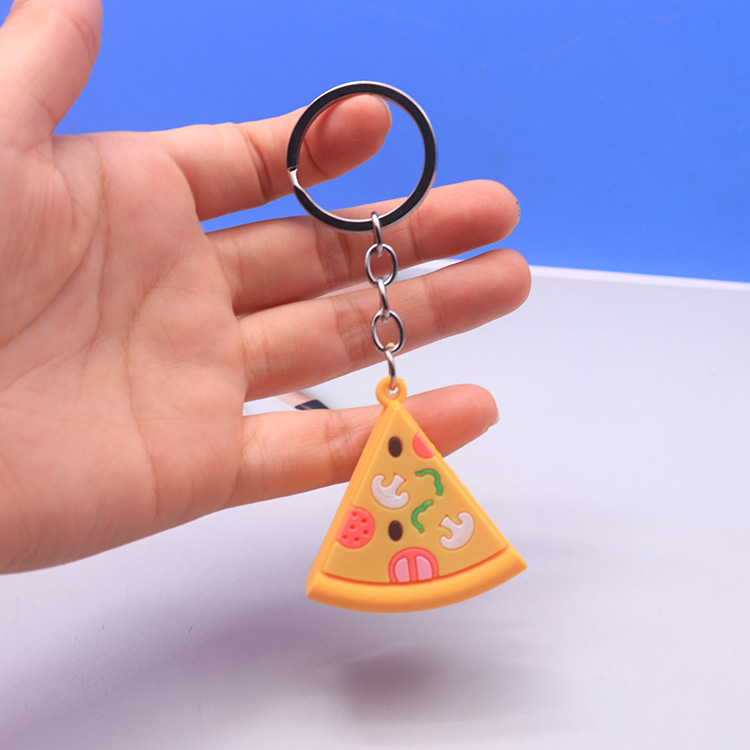 Cute Food Silica Gel Children Unisex Bag Pendant Keychain display picture 4