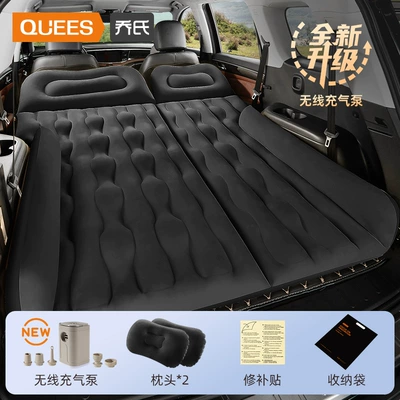 Joe's Suv Car Inflatable: Vehicle-mounted inflatable bed - default-item-suv-exclusive-inflatable-bed-no-pier-model-black-upgraded-wireless-air-pump