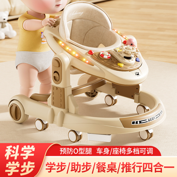 Piernas de tipo O para caminante infantil 3 - en - 1 anti-rollback plegable empujado a mano para caminante anti-O