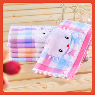 △ Cotton Small Towel Children's Soft Absorbent Household Children's Towel Baby Face Towel Gauze Rectangular Wash