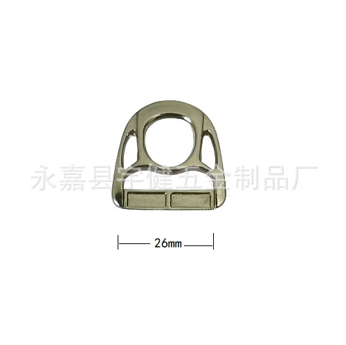Полукруг из цинкового сплава, пряжка с D-образным кольцом, пряжка с тремя стопами, пряжка для регулировки багажа