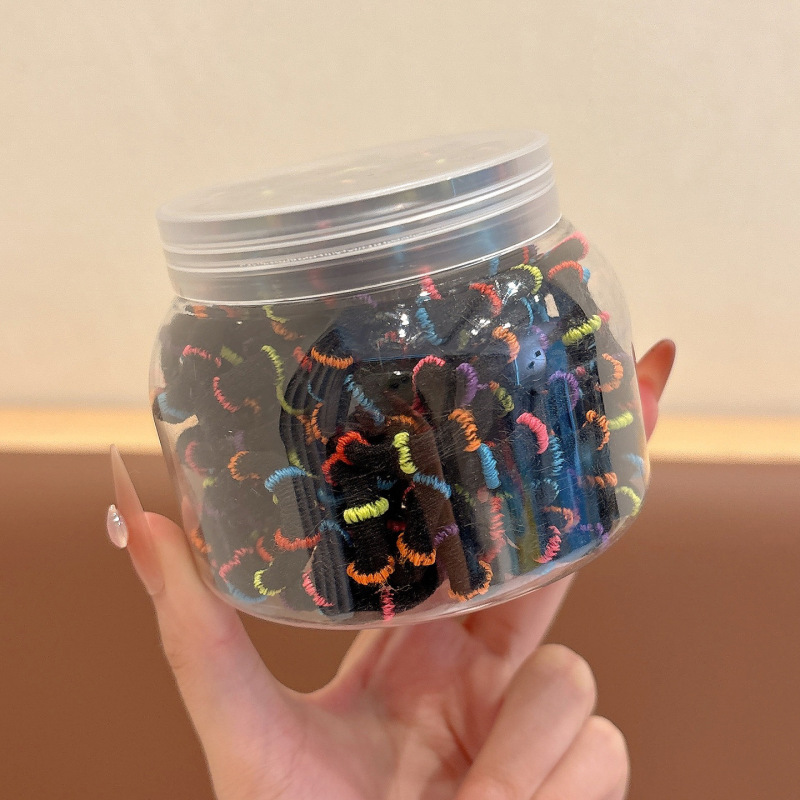 女童高弹力彩色小号发绳小女孩不伤发耐用扎头发皮筋儿童头绳|undefined