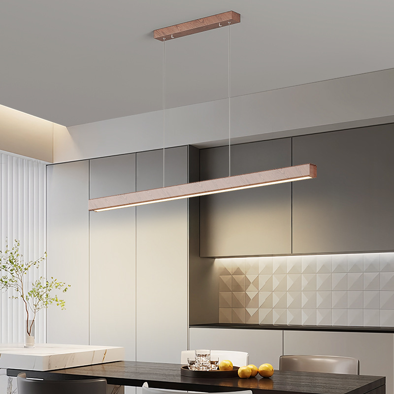 Estilo italiano minimalista restaurante candelabro arte nórdico diseño moderno mesa de comedor barra de bar patrón de mármol tira luz de lujo