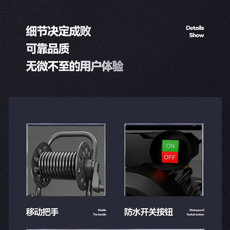 Household car washing machine 220V high pressure water gun portable high-power portable commercial car washing and washing artifact cleaning machine