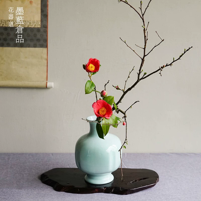 Xiaoyuan liudouqing бутылка ваза для цветов цветок literati Регулировка вход цветок Китайский Японский цветок дорога Цветочная композиция база