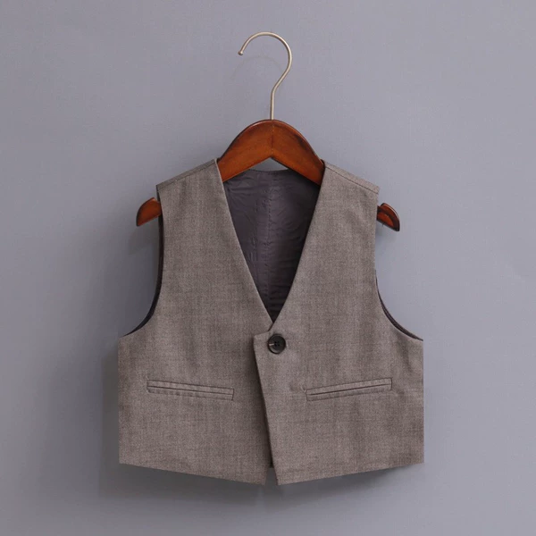 22096 gray single vest