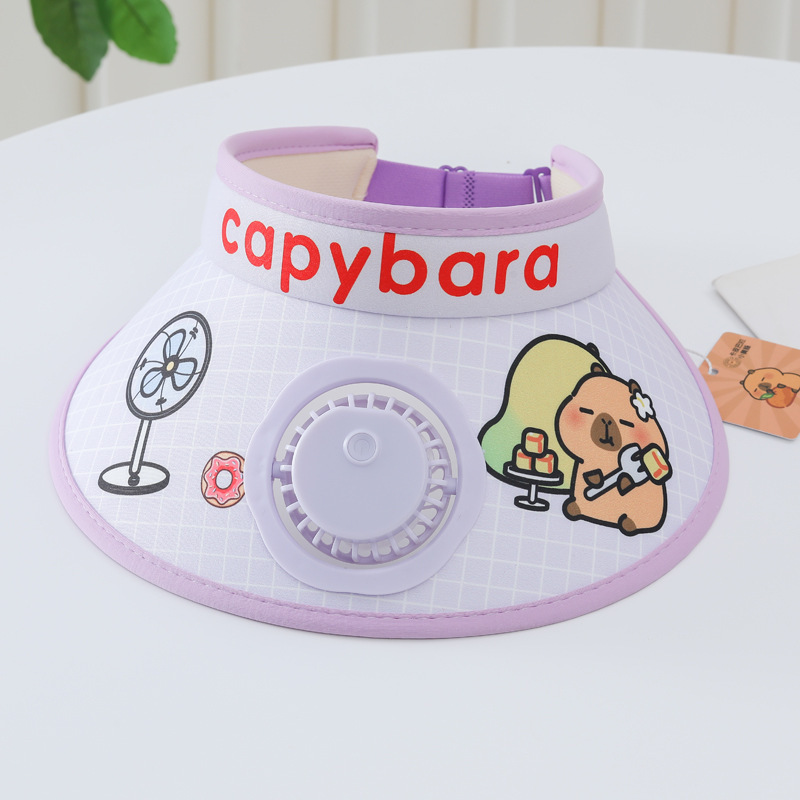 Kapibala 正規認定の新しいアイスシルク夏子供用中空帽子日焼け止めサンハットベビーファンハット|undefined
