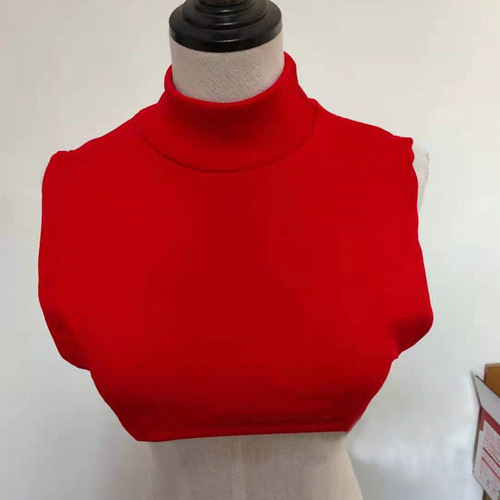 Half a false turtleneck collar  for sweater half shirt female hedge autumn winter warm care cervical collar fake collar new pure color decoration