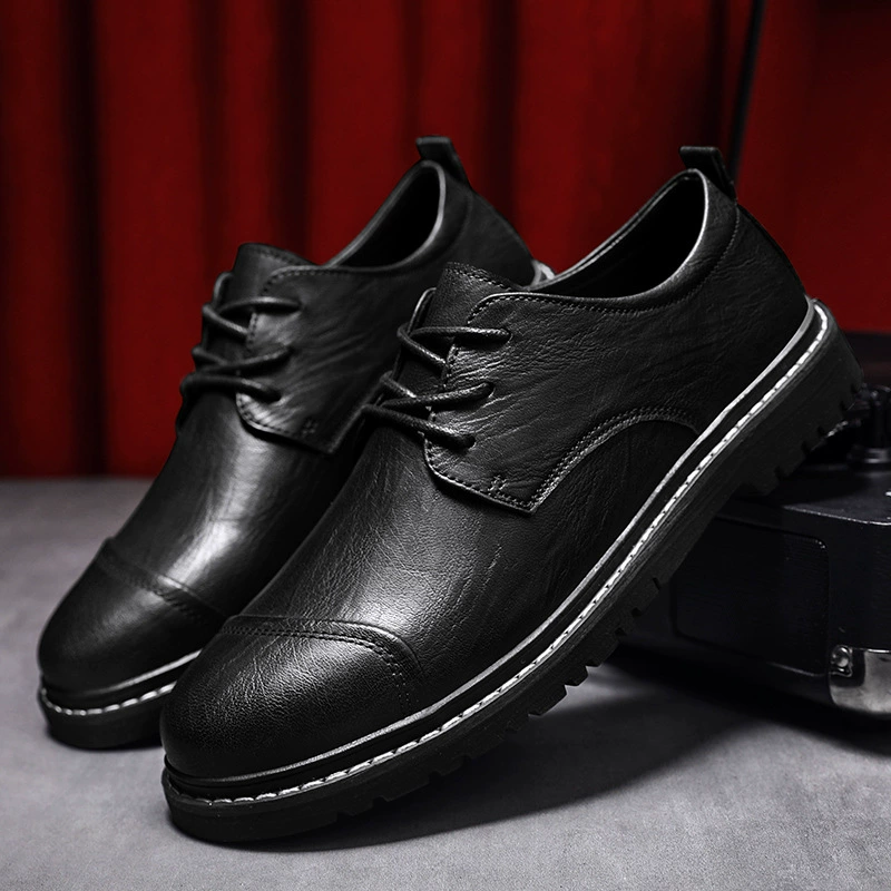3102 Мужская рабочая одежда, повседневная обувь, весна и осень, кожаные уличные туфли Martin с низким верхом ручной работы, кожаные туфли Tough Guy с большим носком