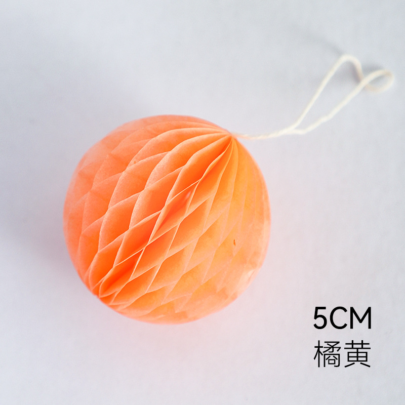 Linterna de panal de Año Nuevo decoración de barril pequeña linterna de color papel de panal dibujo de flores de fondo pared decoración