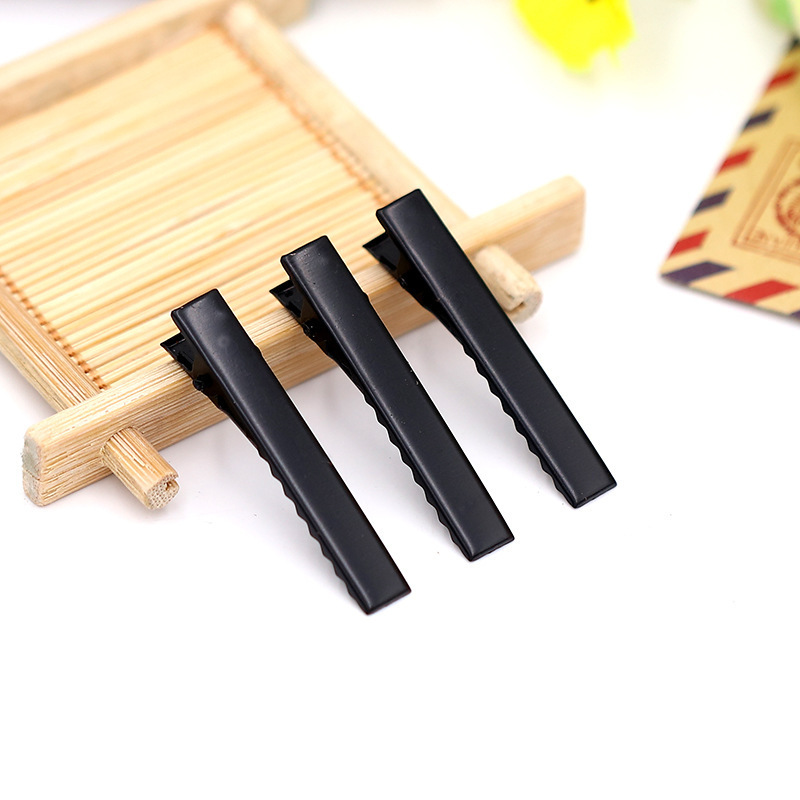 水泳黒クリップ亜光髪飾りdiy手作り材料カモ口クリップヘアピン蝶ネクタイ部品|undefined