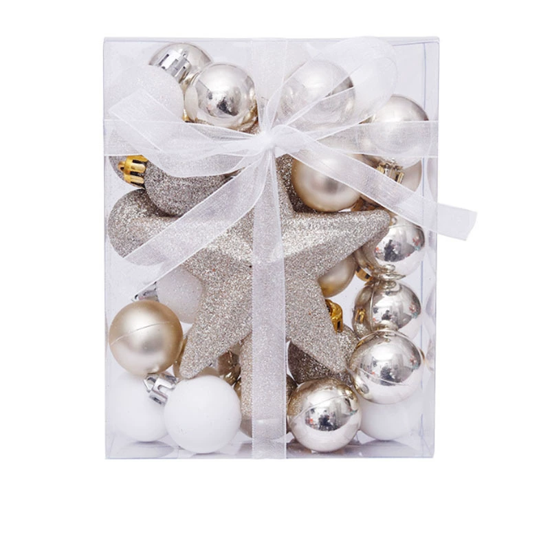 Christmas decorations, golden accessories