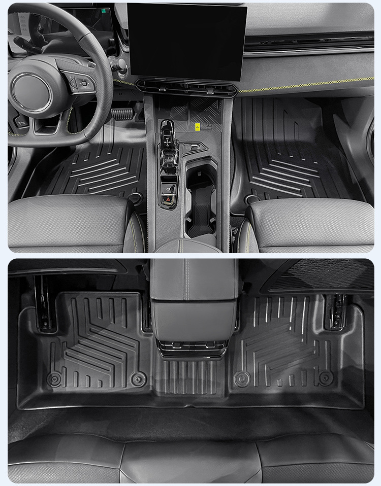 Suitable for 23-26 Lynk & Co 03 Car Floor Mats, Special Tpe Floor Mats, Stain-Resistant and Waterproof Trunk Mats