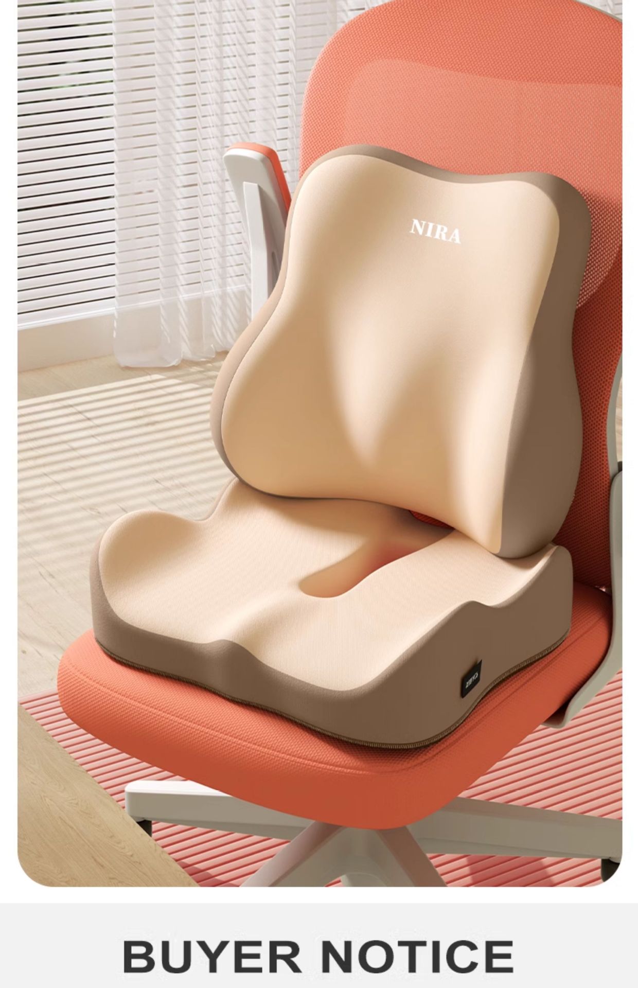 Lumbar Support Office Lumbar Pillow Cushion for Pregnant Women, Workstation Cushion, Long Sitting Artifact Seat Chair Lumbar Support Back Cushion